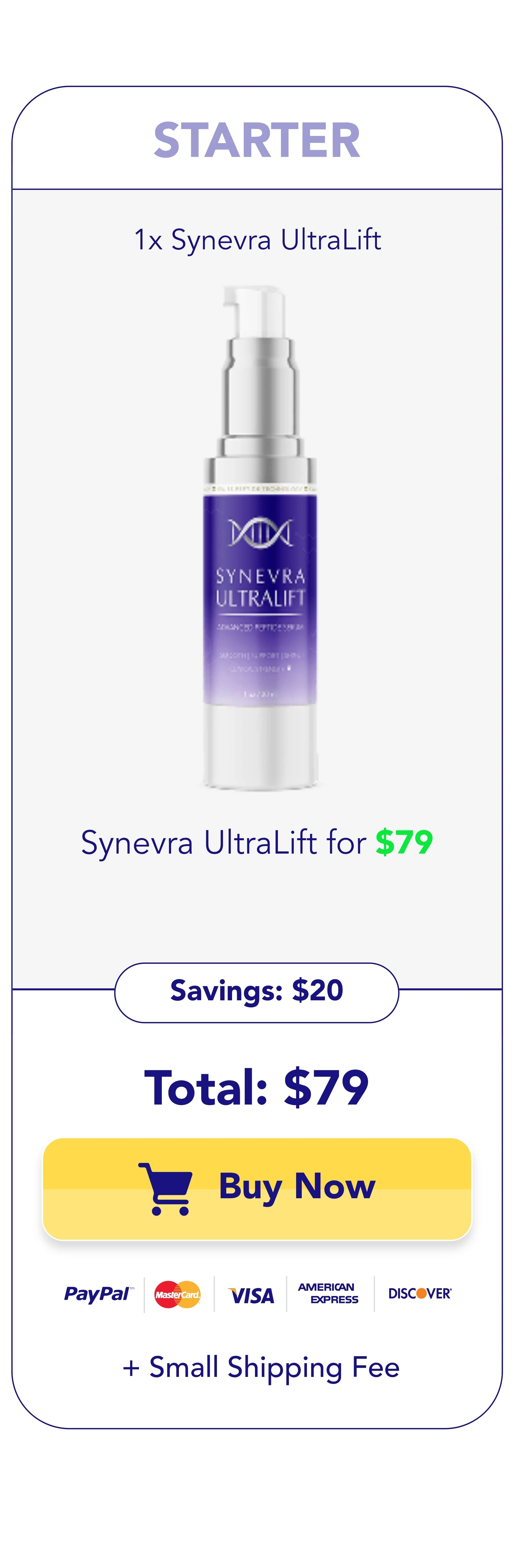 Synevra UltraLift™ 1 bottle pricing